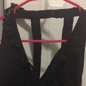 Jantzen | Black lace one piece swimsuit